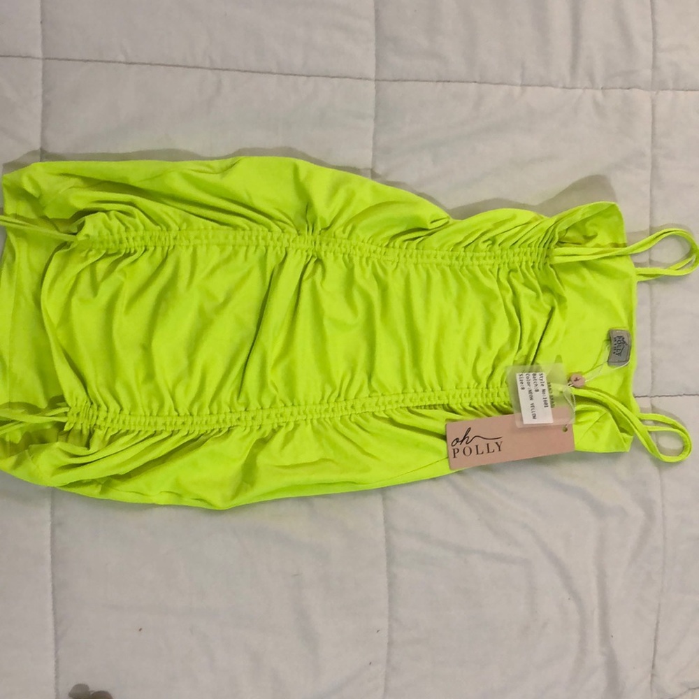 Neon yellow dress